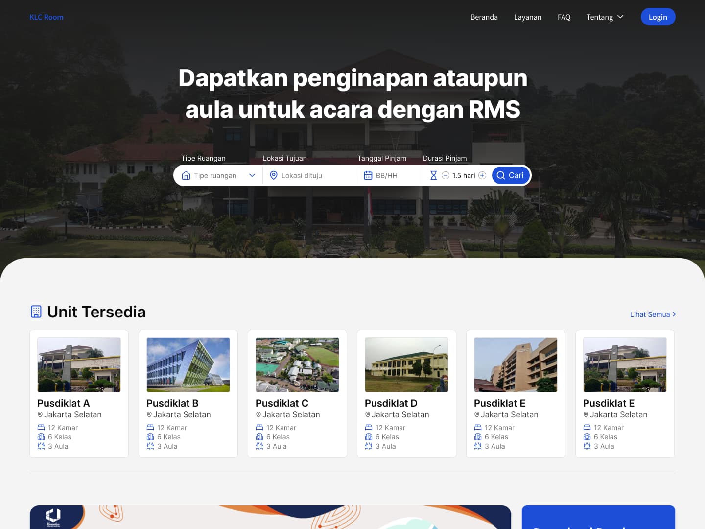 Ministry Unit Room Management System